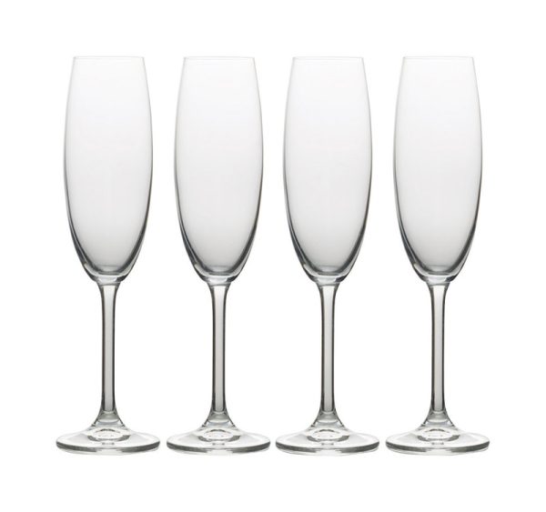 Mikasa Julie 8 oz Clear Crystal Champagne Flutes