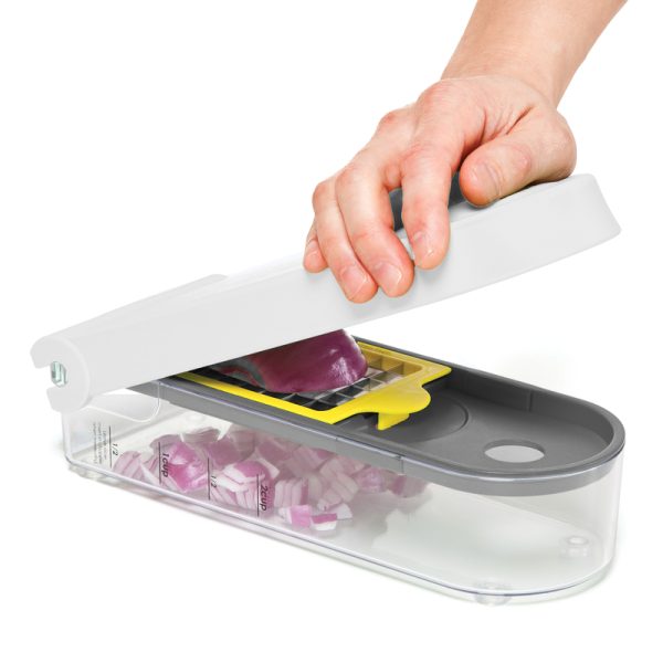 Progressive Prepworks Gray/White Plastic Food Chopper