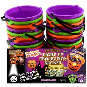 Magic Seasons 6.75 in. Prelit Halloween Character Projection Bucket Accessory