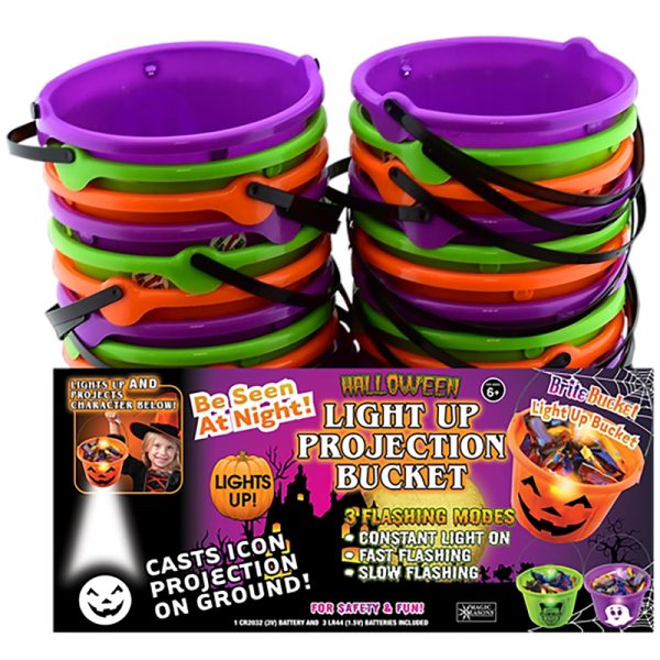 Magic Seasons 6.75 in. Prelit Halloween Character Projection Bucket Accessory