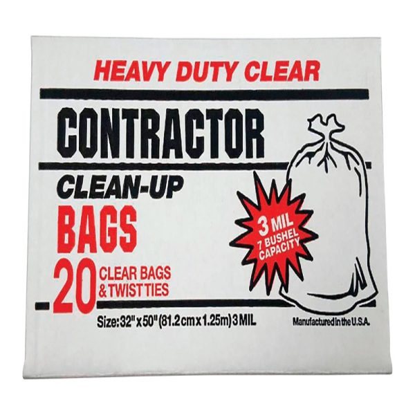 Primrose Plastics 42 gal Contractor Bags Twist Ties 20 pk