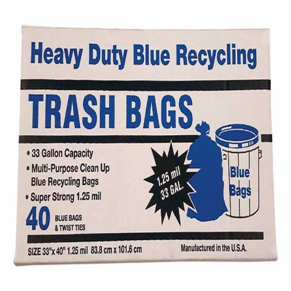 Primrose Plastics 33 gal Trash Bags Twist Ties 40 pk