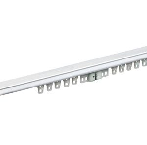 Kenney White Traverse Curtain Rod 40 in. L X 78 in. L