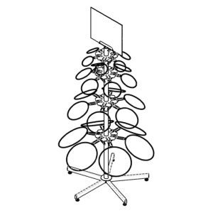 Bloem Ariana 33 in. H X 29 in. W X 11.5 in. D Metal Rack Black