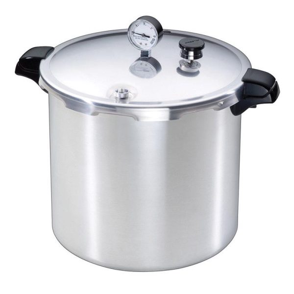 Presto Brushed Aluminum Pressure Cooker and Canner 23 qt
