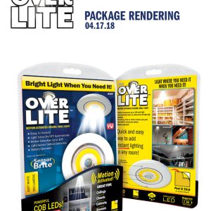 Over Lite As Seen On TV White Battery Powered LED Puck Light 1 pk