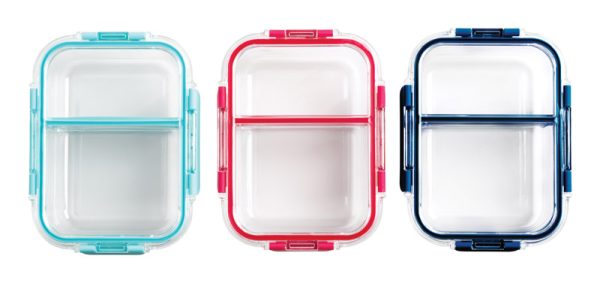 Core Kitchen TrueDivide 32 oz Clear Food Storage Container 3 pk