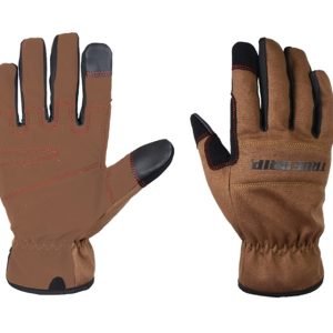 True Grip Men's Indoor/Outdoor Work Gloves Black/Brown XL 1 pair