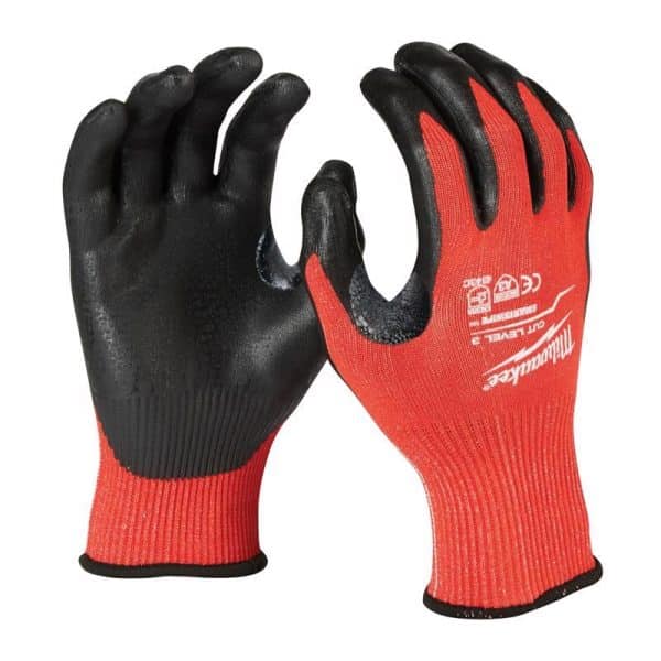 Milwaukee Cut 3 Cut Resistant Gloves Black/Red L 1 pair