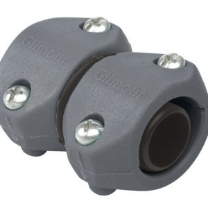 Gilmour Light Duty 5/8 in. x 3/4 in. Plastic Threaded Male/Female Hose Mender Clamp