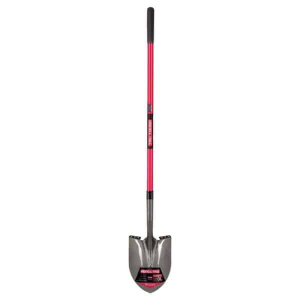 Truper Tru-Tough 56.75 in. Steel Round Digging Shovel Fiberglass Handle