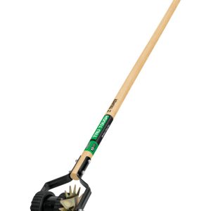Truper Tru-Tough Steel Dual-Wheeled Rotary Edger 54 in. Wood Handle