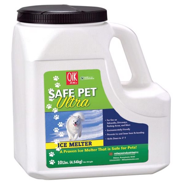 Qik Joe Safe Pet Ultra MG-104 Pet Friendly Solid Ice Melt 10 lb