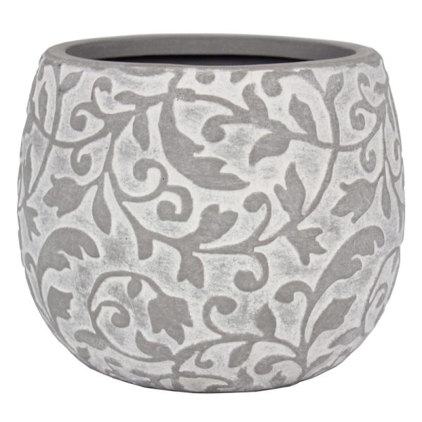 Trendspot Hayden 6 in. D Ceramic Planter Tan