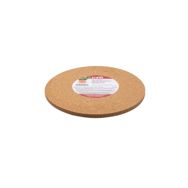 Bond 0.28 in. H X 8 in. D Cork Planter Mat Brown