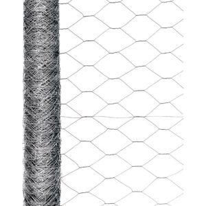 Garden Zone 2 in. X 24 in. H X 50 ft. L Galvanized Steel Poultry Netting