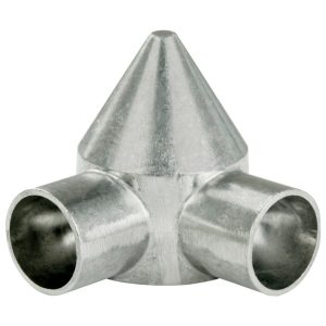 YardGard 3.74 in. L Silver Aluminum Chain Link Bullet Cap 1 pk