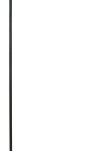 Panacea Black Steel 64 in. H Single Crook Plant Hook 1 pk