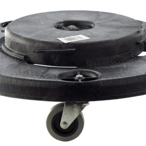 Rubbermaid Brute 250 lb Black Plastic Wheeled Garbage Can Dolly