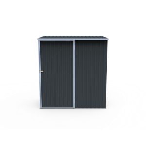Build-Well 6 ft. x 3 ft. Metal Vertical Modern Storage Shed without Floor Kit Gray