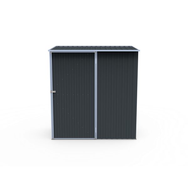 Build-Well 6 ft. x 3 ft. Metal Vertical Modern Storage Shed without Floor Kit Gray