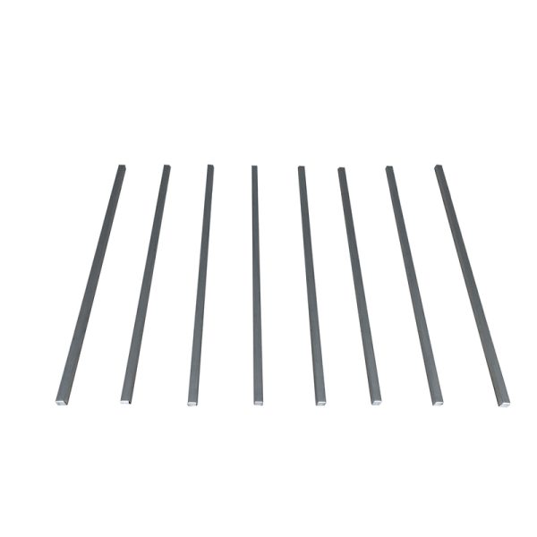 Build-Well 6 ft. x 4 ft. Metal Horizontal Modern Floor Frame Kit Gray