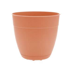 Bloem Dayton 12 in. D Plastic Planter Coral