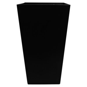 Bloem Finley 20 in. H X 11.5 in. W X 11.5 in. D Plastic Planter Black