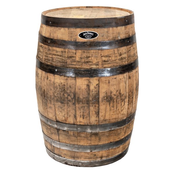 Real Wood Products Jack Daniel's 35 in. H X 26 in. D Oak Whiskey Barrel Barrel Brown