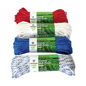 Wellington Assorted Diamond Braided Polypropylene Rope Display