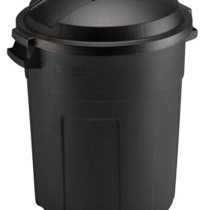 Rubbermaid Roughneck 20 gal Black Plastic Garbage Can Lid Included