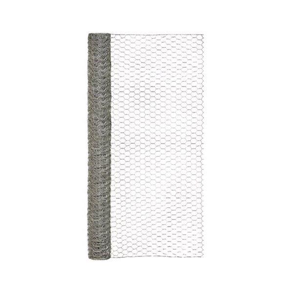 Garden Craft 1 in. X 48 in. H X 25 ft. L Galvanized Steel Poultry Netting