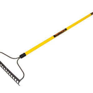 Structron S800 SuperDuty 66 in. 16 Tine Steel Bow Rake Fiberglass Handle