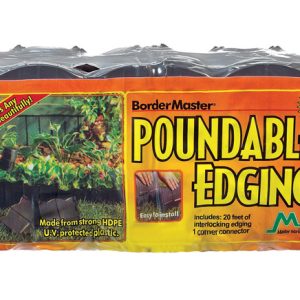 Master Mark 20 ft. L X 6 in. H Plastic Black Poundable Edging