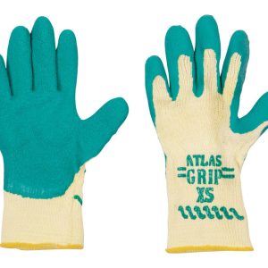 Atlas Kid Tuff Unisex Indoor and Outdoor Gardening Gloves Green/Yellow XS 1 pair
