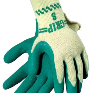 Atlas Unisex Indoor and Outdoor Coated Gardening Gloves Green/Yellow S 1 pair