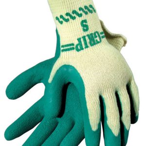 Atlas Unisex Indoor and Outdoor Coated Gardening Gloves Green/Yellow M 1 pair