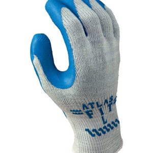 Atlas Fit Unisex Indoor/Outdoor Coated Work Gloves Blue/Gray M 1 pair
