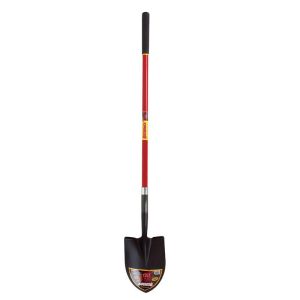 Razor-Back 59.25 in. Steel Round Digging Shovel Fiberglass Handle