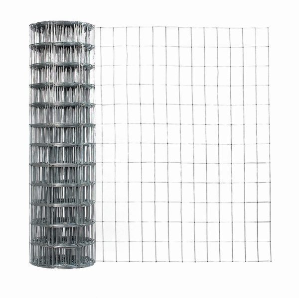 Garden Craft 36 in. H X 50 ft. L Steel Garden Fence Silver