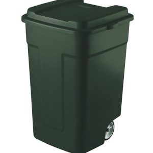Rubbermaid Roughneck 50 gal Green Plastic Wheeled Garbage Can Lid Included
