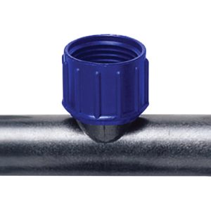 Raindrip 3/4 in. Compression Drip Irrigation Tee 1 pk