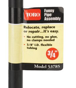 Lawn Genie Toro 3/4 in. D X 10.875 in. L Funny Pipe