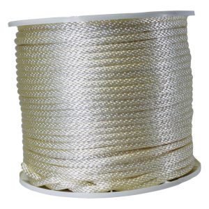 Koch 3/8 in. D X 500 ft. L White Solid Braided Nylon Rope