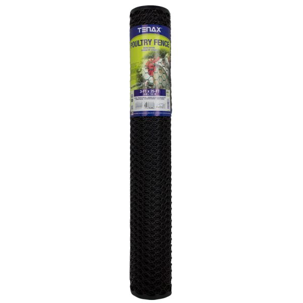 Tenax 3 ft. H X 25 ft. L Plastic Poultry Fence