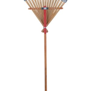 Bond 63 in. 30 Tine Bamboo Leaf Rake Wood Handle