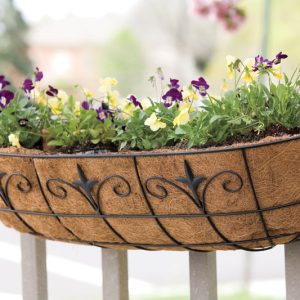 Living Accents Steel Window Planter Black