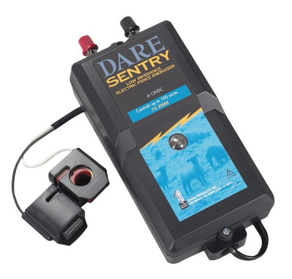 Dare Sentry 12 V Battery-Powered Fence Energizer 25 acre Black