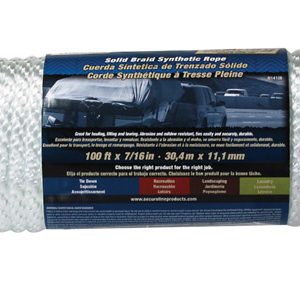 Wellington 7/16 in. D X 100 ft. L White Solid Braided Poly Rope