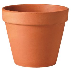 Deroma 11.8 in. H X 14 in. D Clay Traditional Planter Terracotta